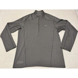 Patagonia Mens M Capilene 3 Midweight 1/4 Zip-Neck Baselayer Pullover Shirt Gray